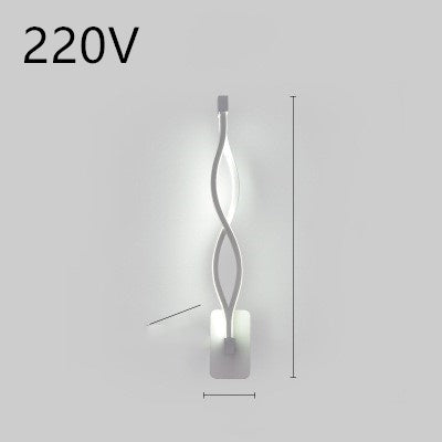 led wall lamp nordic minimalist bedroom bedside lamp - iztia