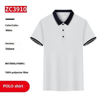 Business Polo Shirt Lapel Short Sleeve Corporate Cultural Clothing - iztia