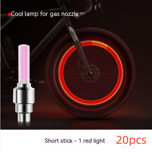 Neon Lights Tyre Wheel Valve Cap Light LED Car Tire Valve Caps Air Cover Tire Rim Valve Wheel Stem Cap Bike Light - iztia