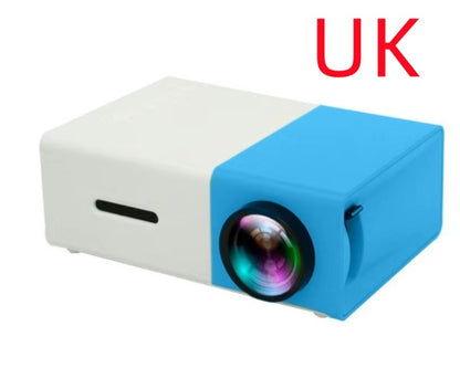 Portable Projector 3D Hd Led Home Theater Cinema HDMI-compatible Usb Audio Projector Yg300 Mini Projector - iztia