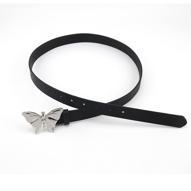 Female Millennium Hot Girl Belt Asian Culture Metal Butterfly Belt - iztia