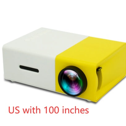 Portable Projector 3D Hd Led Home Theater Cinema HDMI-compatible Usb Audio Projector Yg300 Mini Projector - iztia