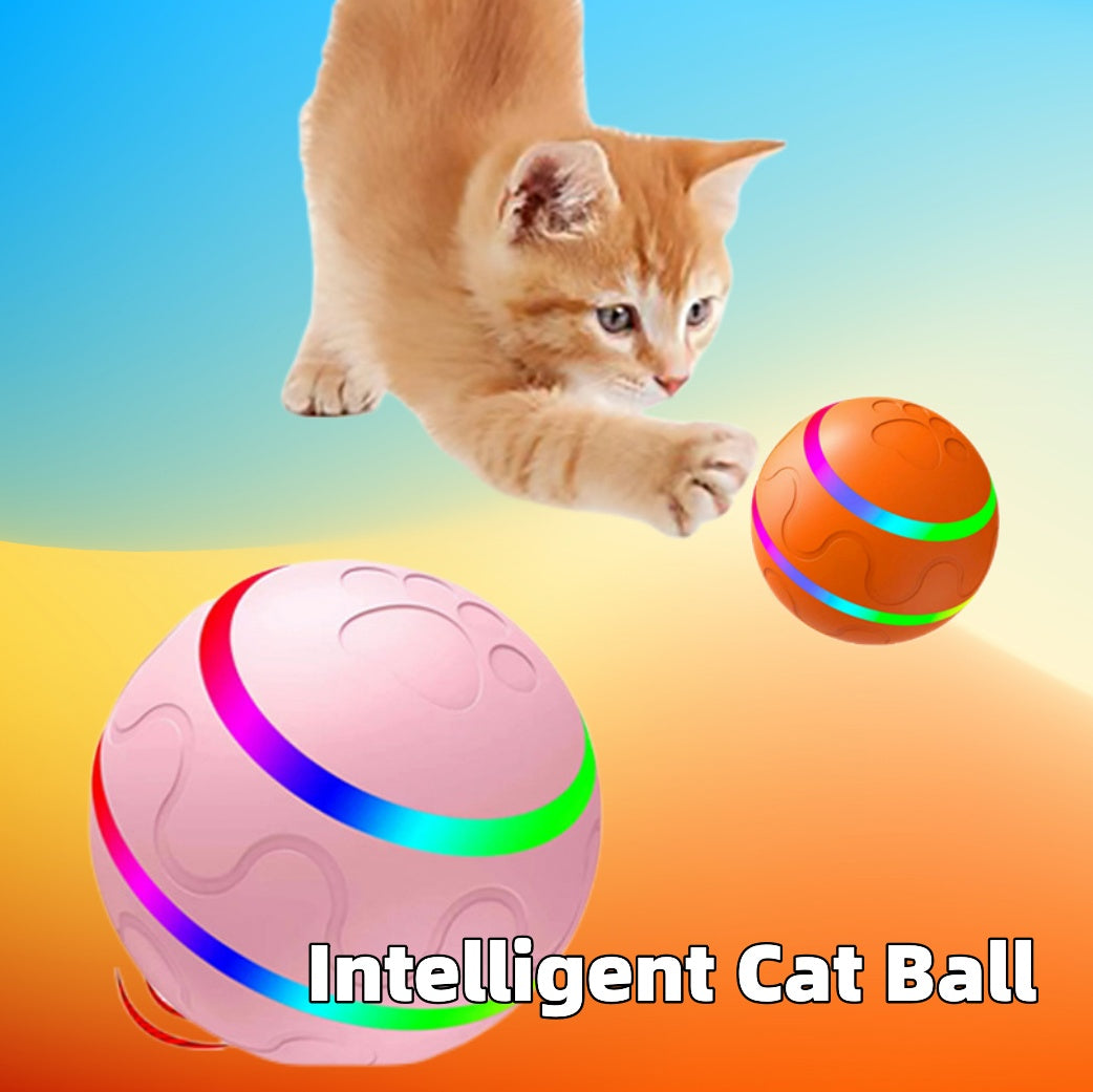 Pet New Cat Wicked Ball Toy Intelligent Ball USB Cat Toys Self Rotating Ball Automatic Rotation Ball - iztia