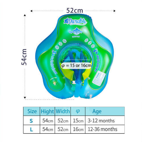 Baby Inflatable Float Swimming Trainer Seat-Helps Learn To Kick Swim 3-72 Months - iztia