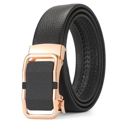 Genuine Leather Automatic Pure Leather Belt Boys - iztia