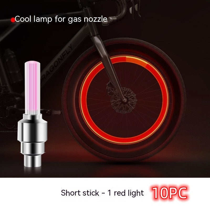 Neon Lights Tyre Wheel Valve Cap Light LED Car Tire Valve Caps Air Cover Tire Rim Valve Wheel Stem Cap Bike Light - iztia