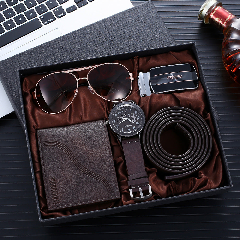 Watch Temperament Belt Wallet Glasses Suit - iztia