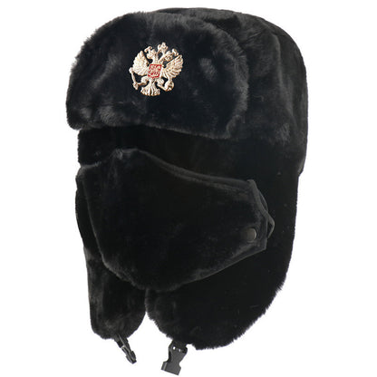 Ushanka Men And Women Imitation Rabbit Fur Outdoor Earmuffs Hat - iztia