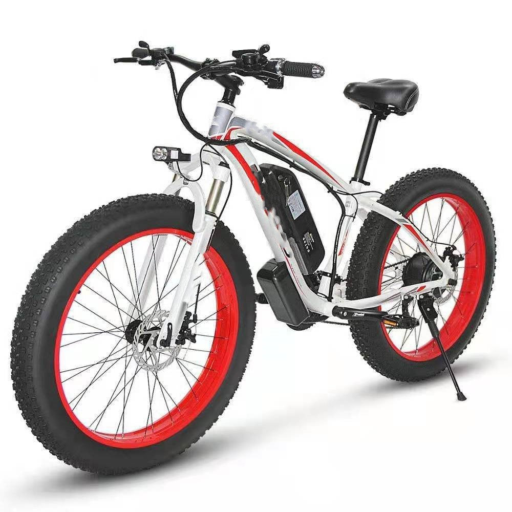 Electric Bicycle Lithium Tram Snow Electric Mountain Bike 21 Speed - iztia