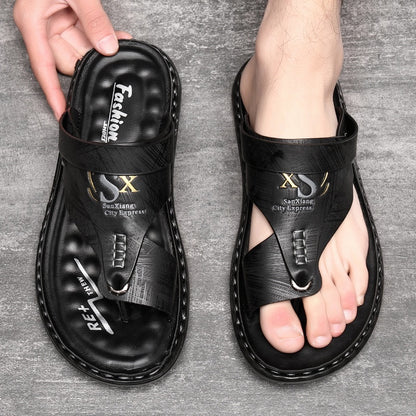 Men's Fashion Latex Soft Bottom Flip Sandals - iztia