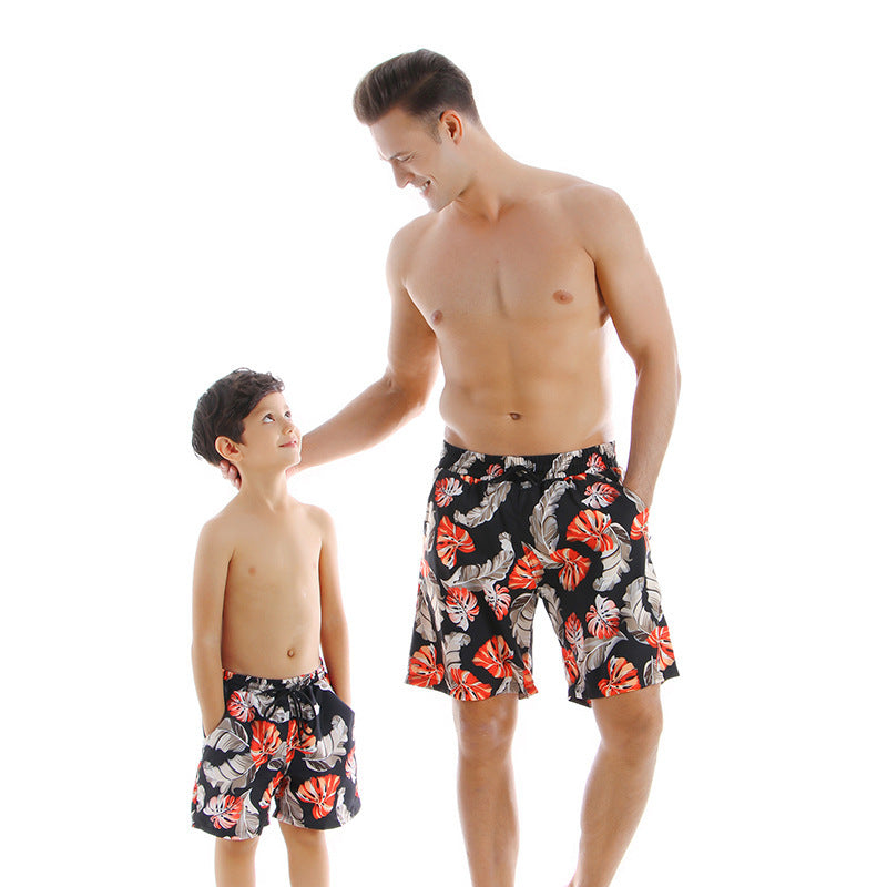 New Style Parent Child Swimwear Quick Drying Beach Pants - iztia