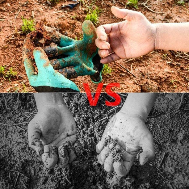 Garden Gloves With Claws Waterproof Garden Gloves For Digging Planting Breathable Gardening Gloves For Yard Work - iztia