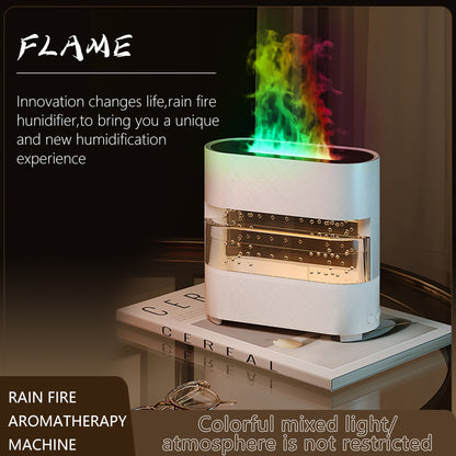 2024 New Products Rain Cloud Fire Humidifier Water Drip Novedades 2024 Rain Water Diffuser Fire Flame Humidifier Aroma Diffuser - iztia