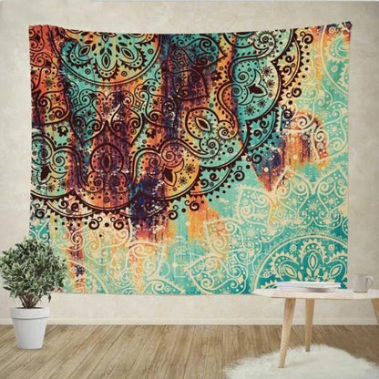 Sevenstars Bohemian Mandala Tapestry Hippie Floral Tapestry Sketched Flower Tapestry Art Print Tapestry For Room - iztia