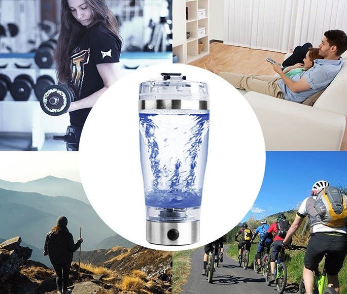 Electric Protein Shake Stirrer USB Shake Bottle Milk Coffee Blender Kettle Sports And Fitness Charging Electric Shaker Cup - iztia