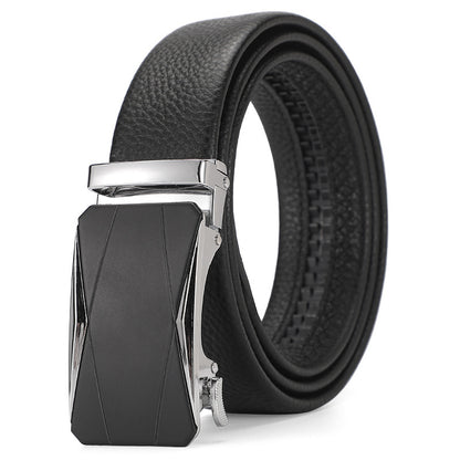 Genuine Leather Automatic Pure Leather Belt Boys - iztia