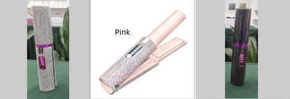 2-In-1 Electric USB Hair Straightening Brush Straightener Brush Multifunctional Comb Straightening Styler Hair Curler - iztia