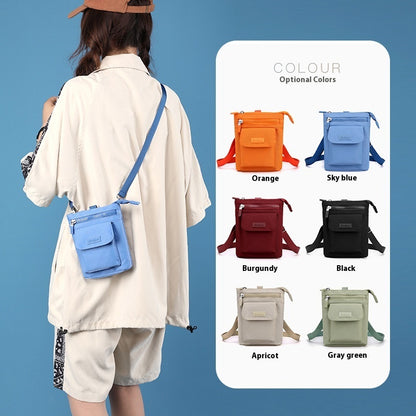 Women's Crossbody Leisure Phone Bag Shoulder Nylon Cloth Bag - iztia