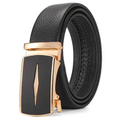 Genuine Leather Automatic Pure Leather Belt Boys - iztia