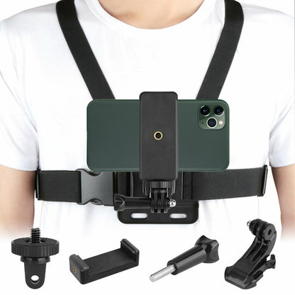 Chest Strap Mount Accessories Adjustable Phone Holder For GoPro Hero 9 8 - iztia