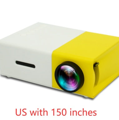 Portable Projector 3D Hd Led Home Theater Cinema HDMI-compatible Usb Audio Projector Yg300 Mini Projector - iztia