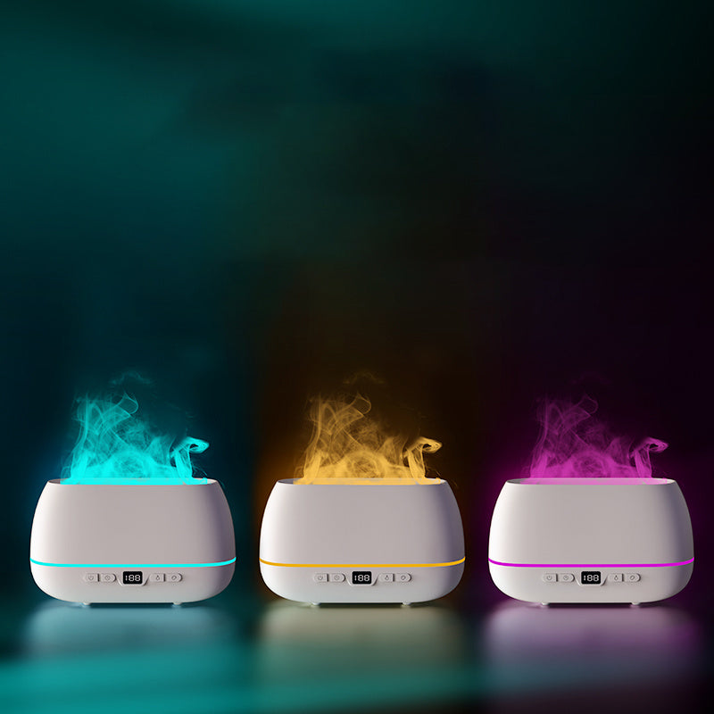 Dropshipping 3D Flame Humidifier 200ml USB Flame Aroma Diffuser Household Humide Aromatherapy Diffuser - iztia